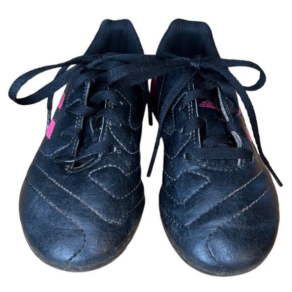 Adidas Goletto VII Girls FG Lace Up Soccer Cleats Black Pink Size 11 FV2895 - Picture 2 of 5